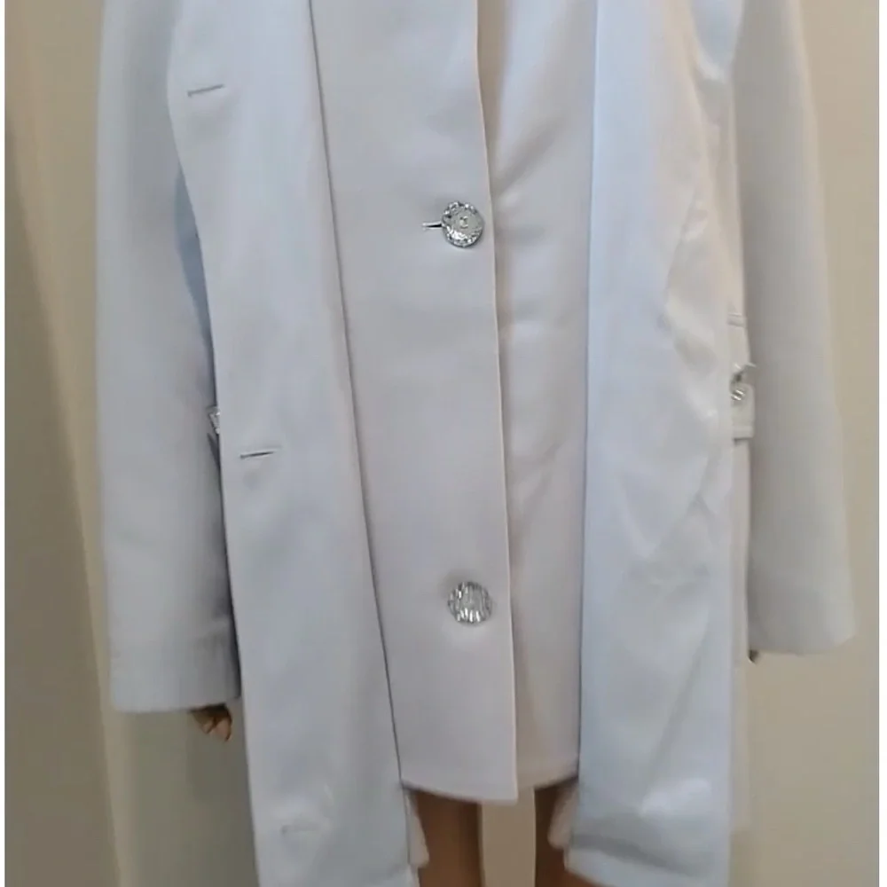 Reflections by SPIEGEL pale blue coat Women’s size medium chic layered look M - Picture 5 of 16